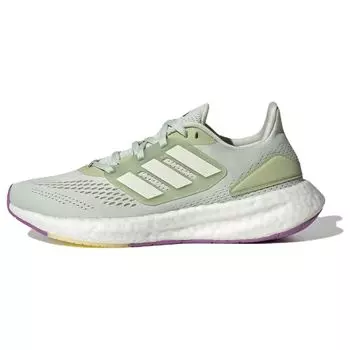 Adidas PureBoost 22 Linen Green женские кроссовки Cloud-White Magic-Lime HQ1465 36