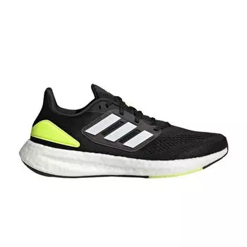 Adidas PureBoost 22 White Solar Yellow Мужские кроссовки Black Core-Black Cloud-White HQ1449 42