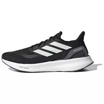 Adidas PureBoost 5 черно-белые унисекс кроссовки Core-Black Cloud-White Grey-Five IF9191 38