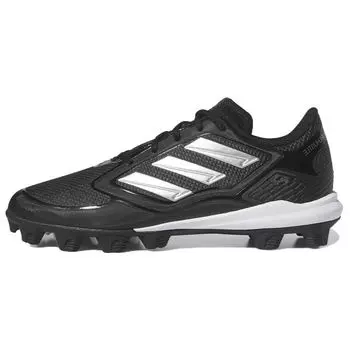 Adidas PureHustle 3 MD черные серебристые металлические женские кроссовки Core-Black IG7138 46