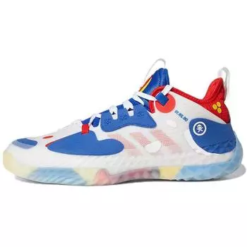 Adidas Quiccs x Харден Вол. 5 Мужские кроссовки Futurenatural Manila Heritage White Cloud-White Royal-Blue GY7489 46