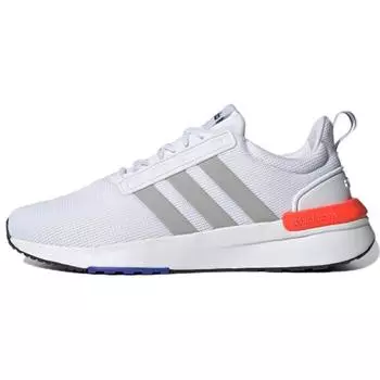 Adidas Racer TR21 White Solar Red Мужские кроссовки Cloud-White Grey-Two GZ8191