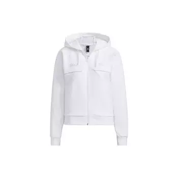 Adidas Rco Logo Спортивная повседневная куртка с капюшоном Женские куртки Белые IP7095 XL
