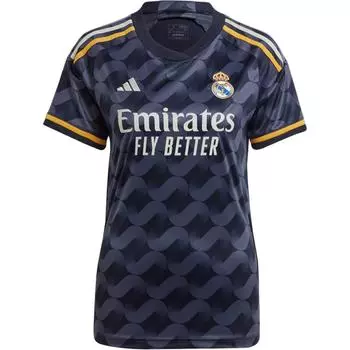Adidas Real Madrid 23/24 выездная женская футболка топы темно-синие IB0005 L