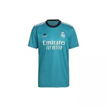 Adidas Real Madrid Away Fan Edition Мужские майки с короткими рукавами Павлино-зеленый H40951 S