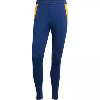 Adidas Real Madrid Football Series SS24 Удобные универсальные модные вязаные спортивные брюки в полоску с цветными блоками Мужские брюки синие IT5113 M