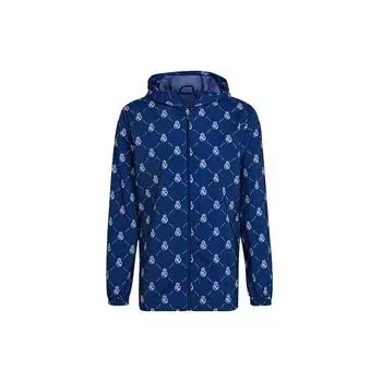 Adidas Real Madrid Футбольная куртка с капюшоном Мужская верхняя одежда Victory-Blue H59047 XS