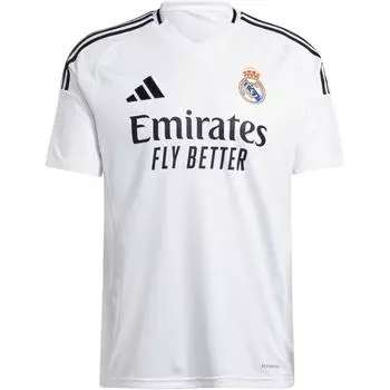 Adidas Real Madrid Kylian Mbapp 24/25 Home Slim Fit с коротким рукавом футбольная рубашка мужская белая JX1299 XL