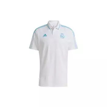 Adidas Real Madrid Спортивная рубашка поло с коротким рукавом Мужские топы белые GS0403 XL