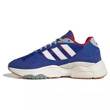 adidas Retropy F90 Ярко-синий Алый Унисекс Кроссовки Полупрозрачный-синий Не совсем белый Ярко-алый HP6376 40