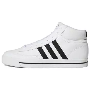 Adidas Retrovulc Mid White Black Мужские кроссовки Cloud-White Core-Black Grey-Two GW8368 39