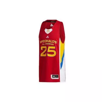 Adidas RMCD Swingman McDonalds Матч всех звезд Деррик Роуз Баскетбольная майка на выезде Мужская майка красная GI9422 S