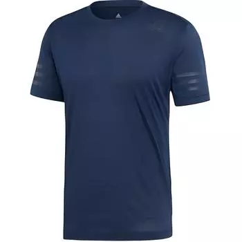 Adidas Круглый вырез Повседневный принт с коротким рукавом Футболка Мужская Топы Синий CE0861 M