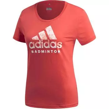 Adidas Круглый вырез свитера дышащий буквенный принт короткий рукав футболка женские футболки оранжевый CV4340 S