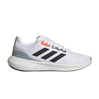 Adidas Runfalcon 3.0 White Solar Red Мужские кроссовки Cloud-White Core-Black Crystal-White HP7543 44