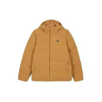 Adidas с логотипом бренда, пуховик с капюшоном, мужская верхняя одежда, оранжевый HG8748 M