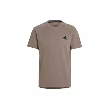 Adidas с логотипом и круглым вырезом, с коротким рукавом, свободная футболка, мужские топы, льняные HF5925 S