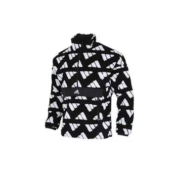 Adidas с воротником-стойкой ветрозащитная тренировочная куртка для разминки мужская куртка черная GM4429 M