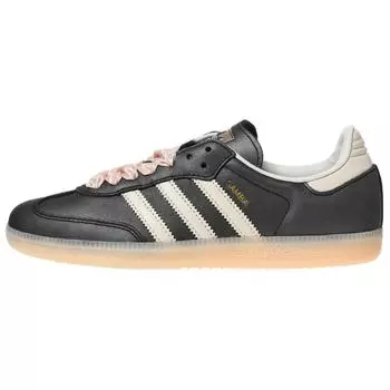 Adidas Samba Black Wonder Quartz Ribbon Laces Женские кроссовки Core-Black Off-White IH8047 36