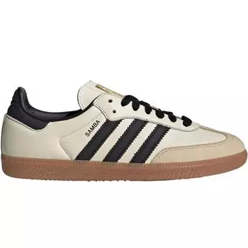 Adidas Samba Cream Аутентичный размер Adidas Japan OG, Белый/Основной черный/Песочный Stratos, ID0478, Товар, 27.5см