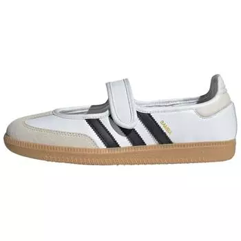 adidas Samba Jane Белые Черные Женские Кроссовки Обувь-Белый Алюминиевый Основной Черный JR1402 38