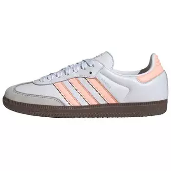 Adidas Samba OG Белый Прозрачный Оранжевый Резина Женские Кроссовки Обувь-Белый Полукоралловый JH5687 37