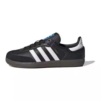 Adidas Samba OG C Black White Детские кроссовки Core-Black Cloud-White Gum IE3678 34