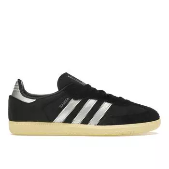 Adidas Samba OG Черные почти желтые женские кроссовки Core-Black Matte-Silver IE8128 38