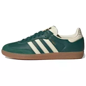 Adidas Samba OG Collegiate Green Gum Женские кроссовки Кремово-белое золото-металлик IE0872 36