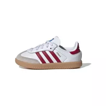 Adidas Samba OG I White Collegiate Burgundy Gum Детские кроссовки Cloud-White IE1336 26
