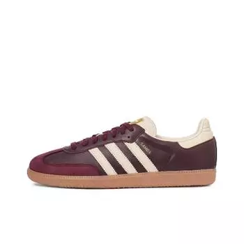 adidas Samba OG Maroon Gold Metallic (Women s)