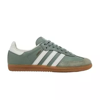 Adidas Samba OG Silver Green Gum Женские кроссовки Мел-Белый IE7011 36