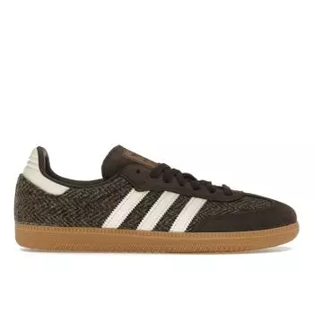 Adidas Samba OG Tweed Pack - темно-коричневые мужские кроссовки кремово-белого цвета ID1450 38