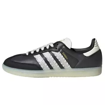 adidas Samba Ruffle Stripes Pack - Черные Белые Женские Кроссовки Карбон Основной Черный JR8831 36