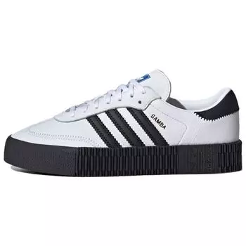 Adidas Sambarose White Black Женские кроссовки Foot-White Core-Black Blue-Bird FV0767