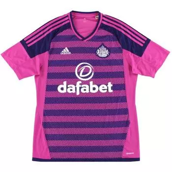 Adidas Сандерленд 2016-17 Полосатая Буква Удобная Футболка с Коротким Рукавом Мужская Топы Мятный M35638 S