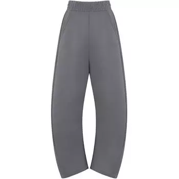 Adidas Серия Sports Lifestyle, удобные свободные повседневные брюки со шнуровкой, женские брюки серого цвета JZ4055 S