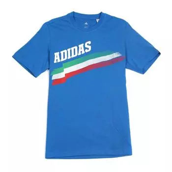 Adidas Серия тренировок по кантри-спорту Пуловер с круглым вырезом Дышащая футболка с коротким рукавом Мужские топы Синий D89128 S