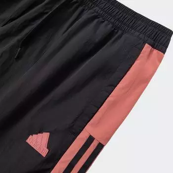 Adidas Мужские повседневные шорты с боковой полосой и эластичной резинкой на талии, черные JC5764 M