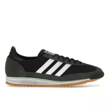 Adidas SL72 OG черные карбоновые зеленые женские кроссовки Core-Black Cloud-White JH7390 36