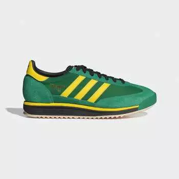 Adidas SL 72 RS зеленые кроссовки ORIGINALS унисекс IG2133 зеленый/желтый/черный 39.3