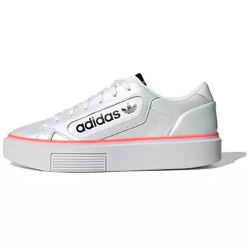 Adidas Sleek Super Cloud White Женские кроссовки Clear-Lilac Signal-Coral EF4956