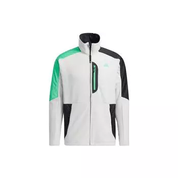 Adidas Snow Mid Fleece Logo Print Контрастная спортивная куртка Мужская верхняя одежда Белый H13808 M