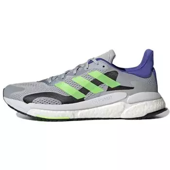 Adidas Solar Boost 3 Halo Silver Signal Green Мужские кроссовки Серые Sonic-Ink S42995 40