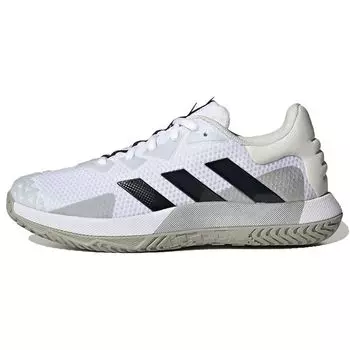 Adidas SoleMatch Control White Black Lucid Blue Мужские кроссовки Cloud-White Core-Black HQ8436 41