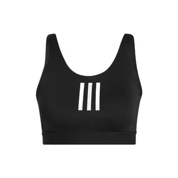 Adidas Однотонный полосатый спортивный топ-майка для женщин, черный GR8171 S