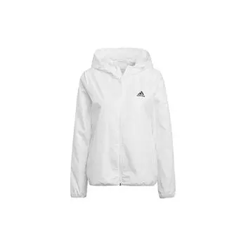 Adidas Solid Logo Weave Zip Hooded Jacket Женская верхняя одежда Белый GQ0615 XS