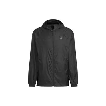 Adidas Солнцезащитная спортивная уличная куртка с капюшоном Куртки унисекс Черные IA1783 XL