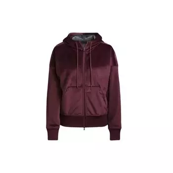 Adidas Сплошная цветная куртка с капюшоном для бега, женская верхняя одежда, фиолетово-красная H31108 S