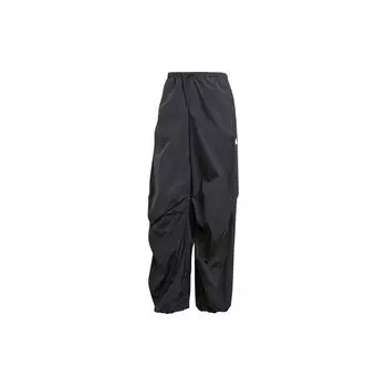 Adidas Сплошной цвет, эластичный пояс, регулируемые манжеты, повседневные брюки, женские брюки, черный IQ4827 XXL